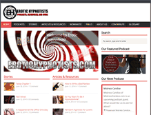 Tablet Screenshot of erotichypnotists.com